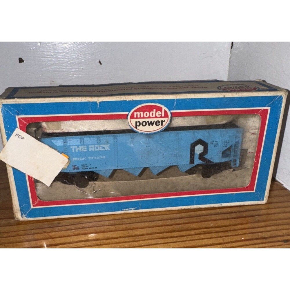 Model Power Blue Hopper Car HO Scale Train Car 659 The Rock Made In Austria